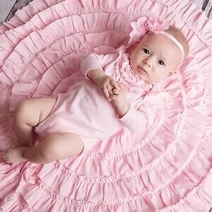 NEW LEMON LOVES LAYETTE baby girls madison onesie in pink